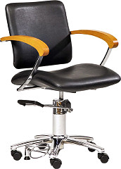 Hairway Fauteuil de coiffure "Augusta"  &agrave; roulette 