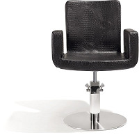  Sibel Attractio Fauteuil de Coiffure Croco Noir / Base Pied Rond 
