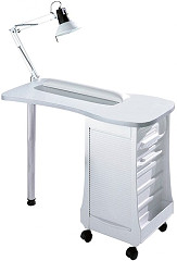 Sibel Table de Manucure Blanche L93 x P48 x H74 cm