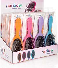 XanitaliaPro Rainbow brosse démêlante présentoir à 12 brosses en 4 couleurs différentes 