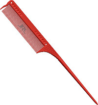  JRL Peigne &agrave; queue &agrave; dents fines 8,5" Rouge 
