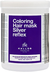 Kallos Coloring Silver Reflex Hair Mask 1000 ml