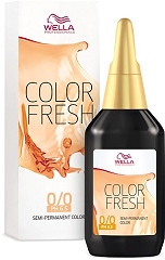  Wella Color Fresh Acid ph 6.5   3/07 Ch&acirc;tain Fonc&eacute; Naturel Marron 75&nbsp;ml / Pure Naturals 