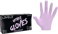 L3VEL3 Gants en nitrile S lavande perle