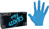 L3VEL3 Gants en nitrile S Bleu