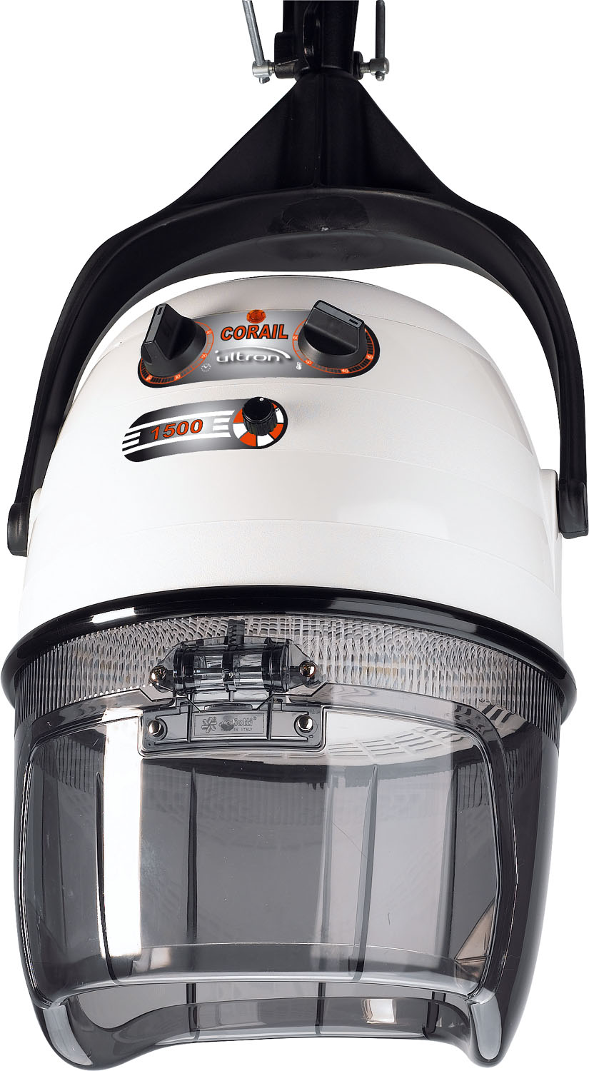  Ultron Casque s&egrave;che-cheveux Corail 1500 sans support, blanc 