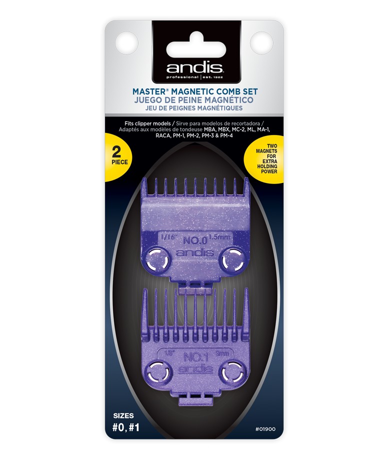  Andis Master Magnetic Comb Set - Dual Pack 