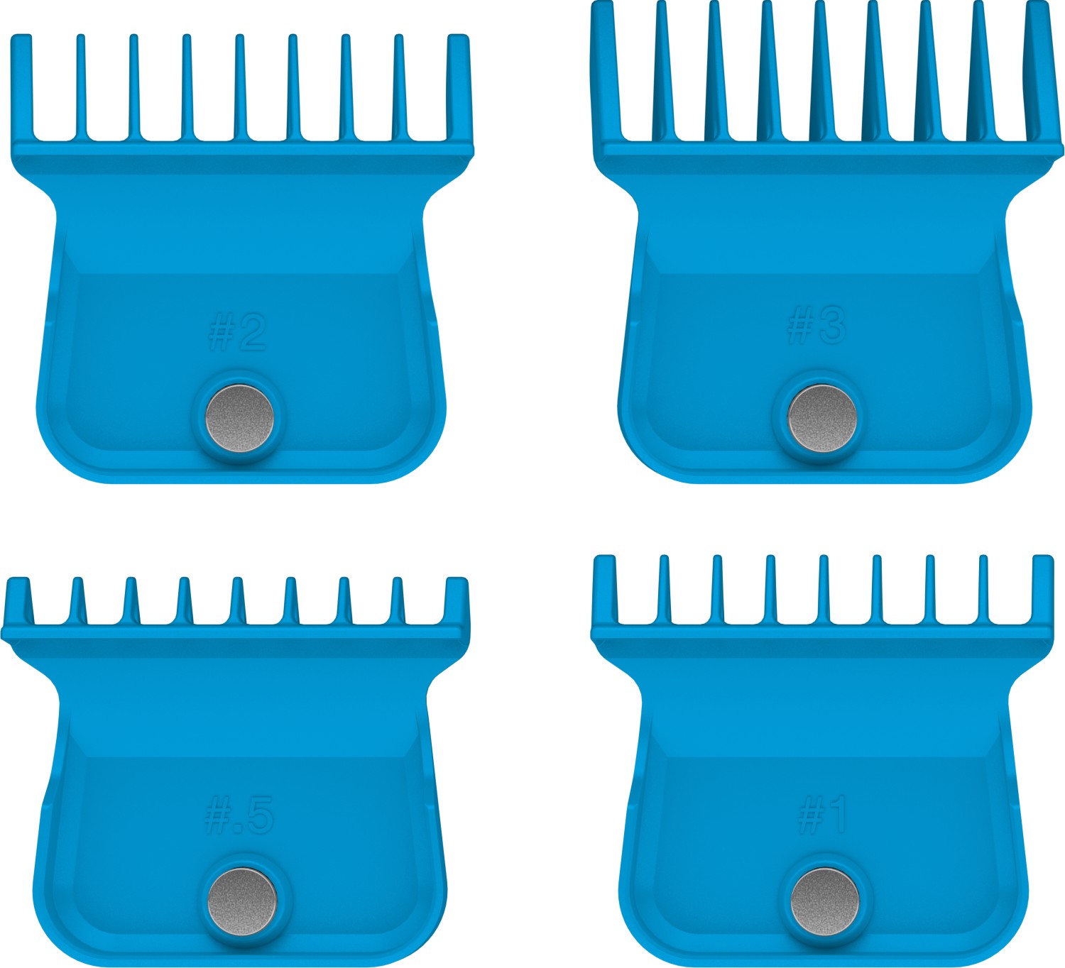  Gamma+ Set de Peignes Magn&eacute;tiques Bleu 
