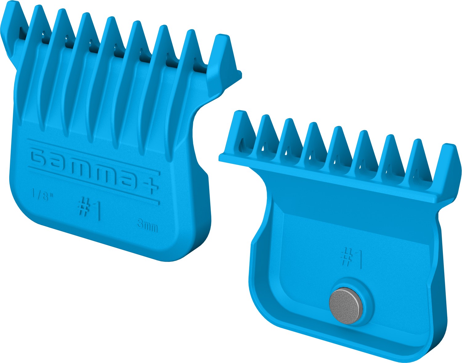  Gamma+ Set de Peignes Magn&eacute;tiques Bleu 