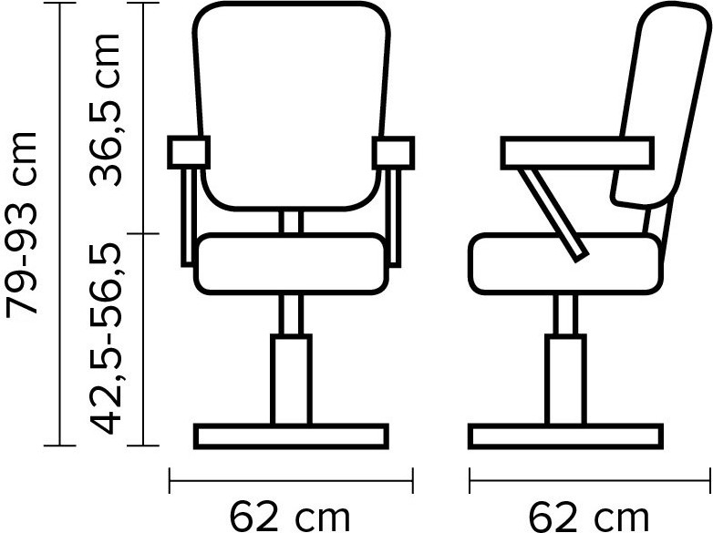  Hairway Fauteuil de coiffure "Neo" Deluxe noir 