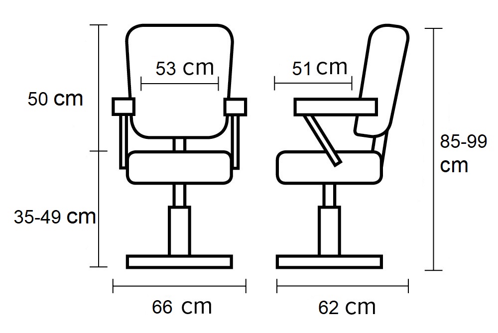  Hairway Fauteuil de coiffure NOIR 