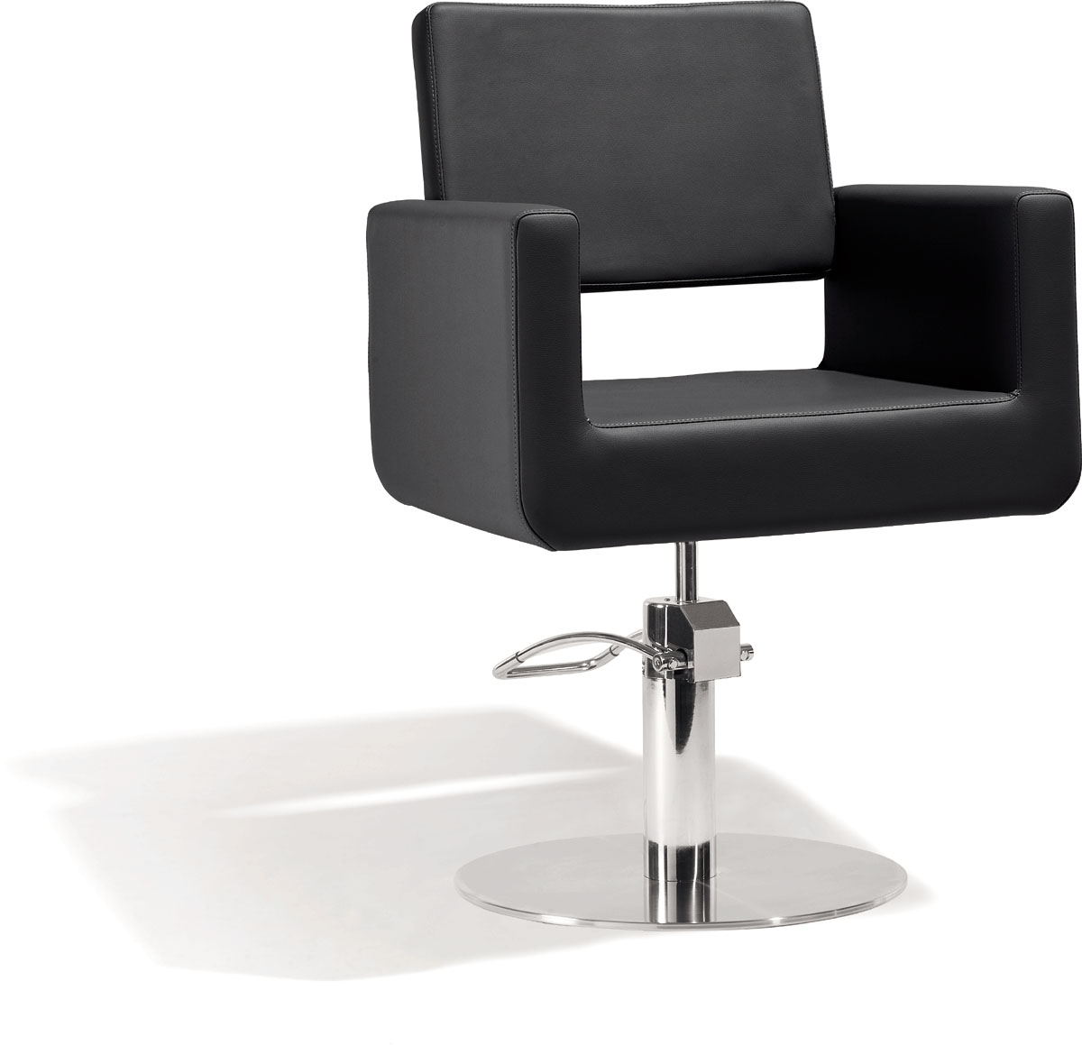 Sibel Felicitas Fauteuil de Coiffure Noir / Base Pied Rond 