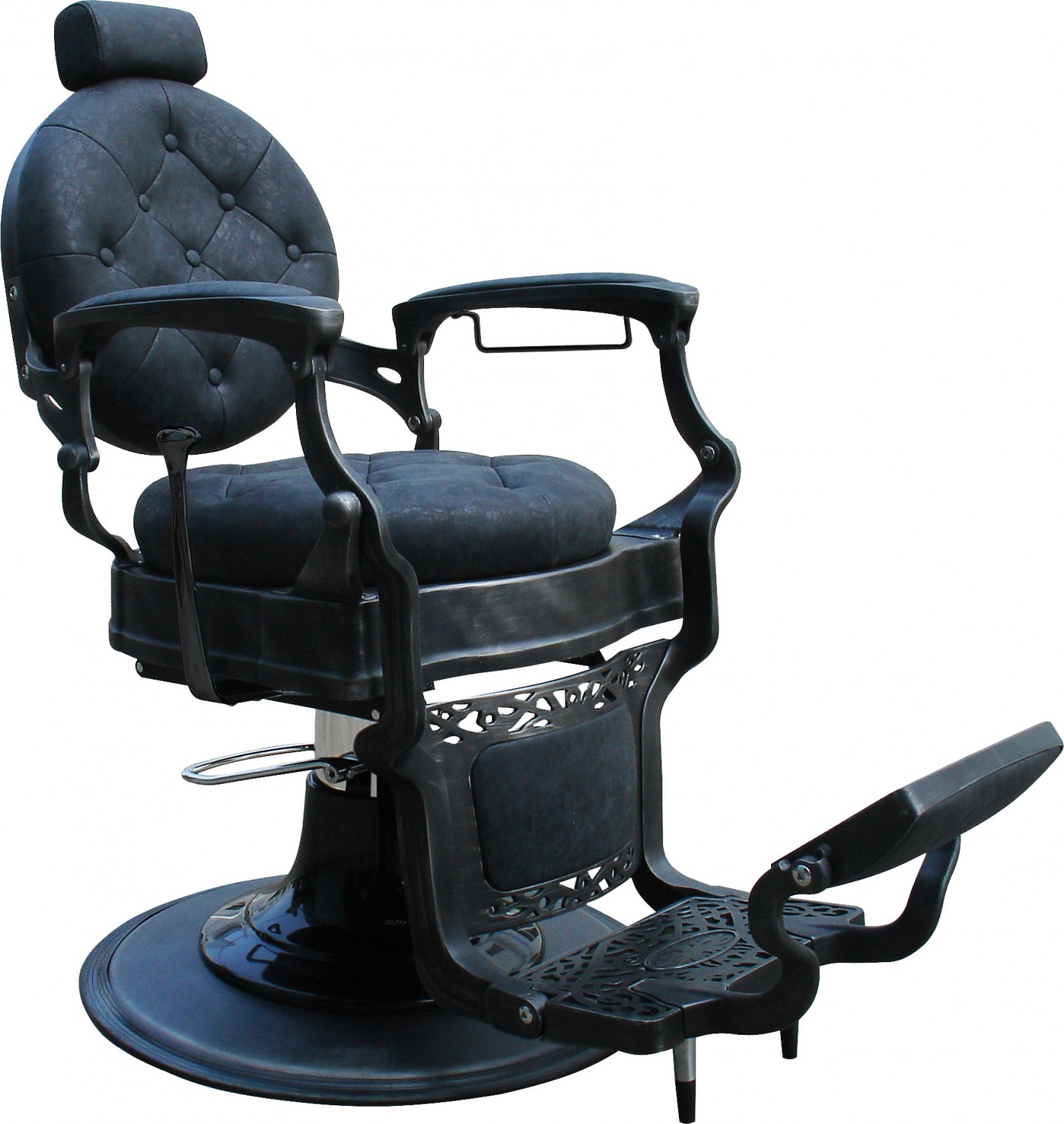  Barburys Fauteuil de Barbier Malone &agrave; Mat&eacute;riel d&rsquo;Ext&eacute;rieur Noir R&eacute;tro by Sibel 