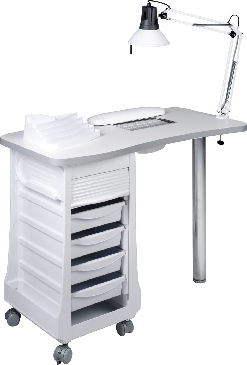  Sibel Margot Table de Manucure Blanche avec aspiration int&eacute;gr&eacute;e 30 Watt 