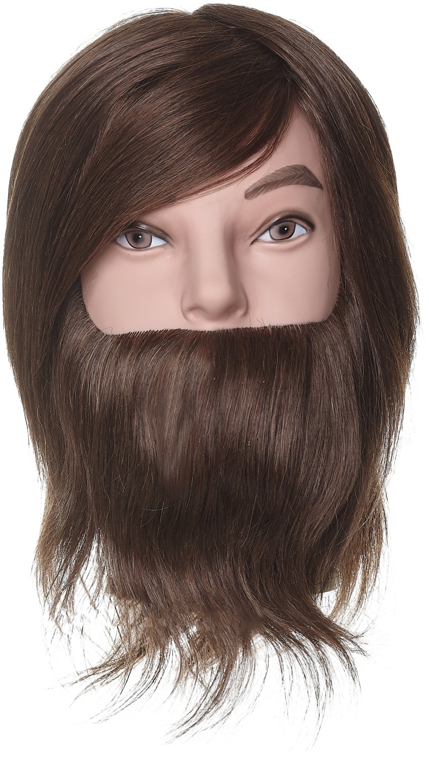  Efalock BEN avec Barbe Cheveux humains marron 25cm 