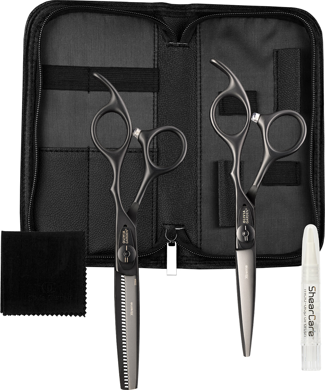  Olivia Garden Xtreme Matt Black Set de 2 