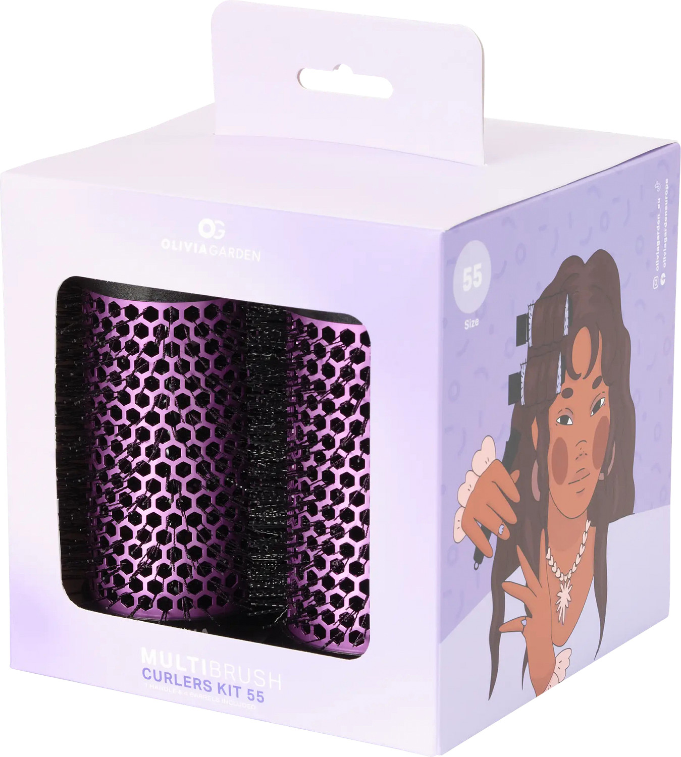  Olivia Garden Multibrush Set de 4 &Oslash;55 mm 