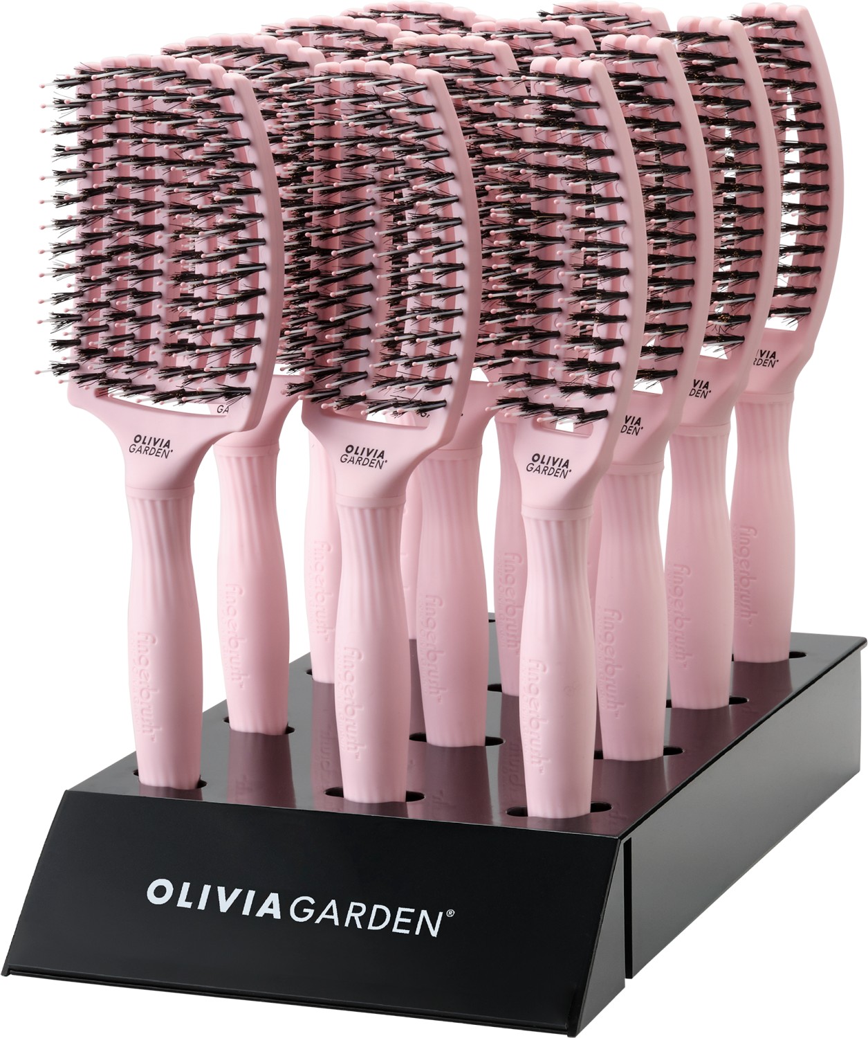  Olivia Garden Fingerbrush Combo Set de brosses Rose pastel 