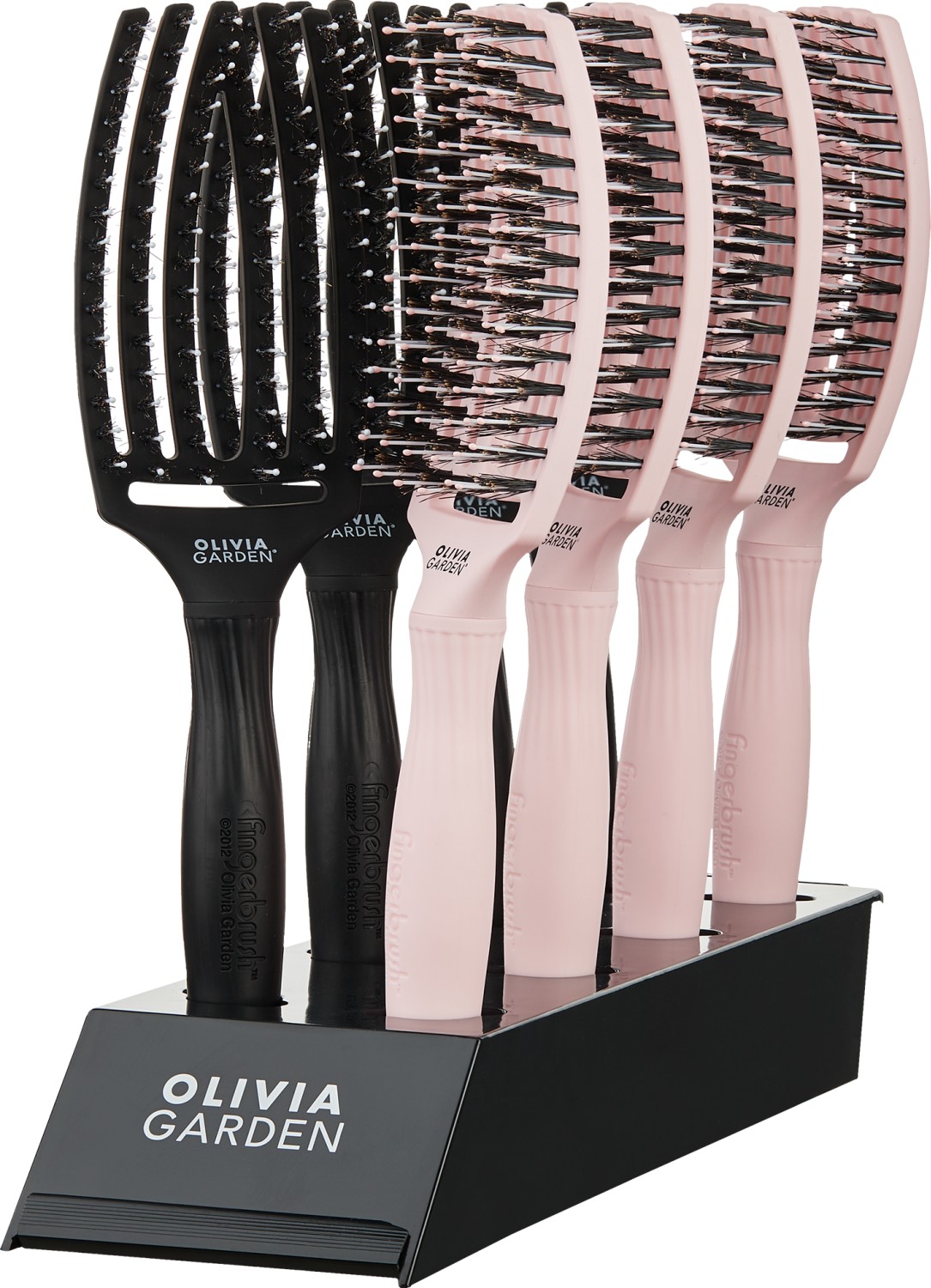  Olivia Garden Fingerbrush Combo Medium Set Noir/Rose 