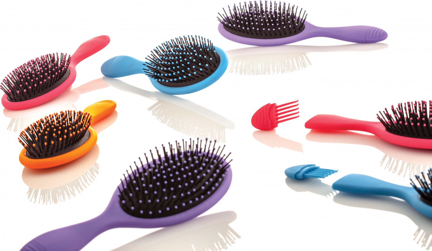  XanitaliaPro Rainbow brosse d&eacute;m&ecirc;lante pr&eacute;sentoir &agrave; 12 brosses en 4 couleurs diff&eacute;rentes 