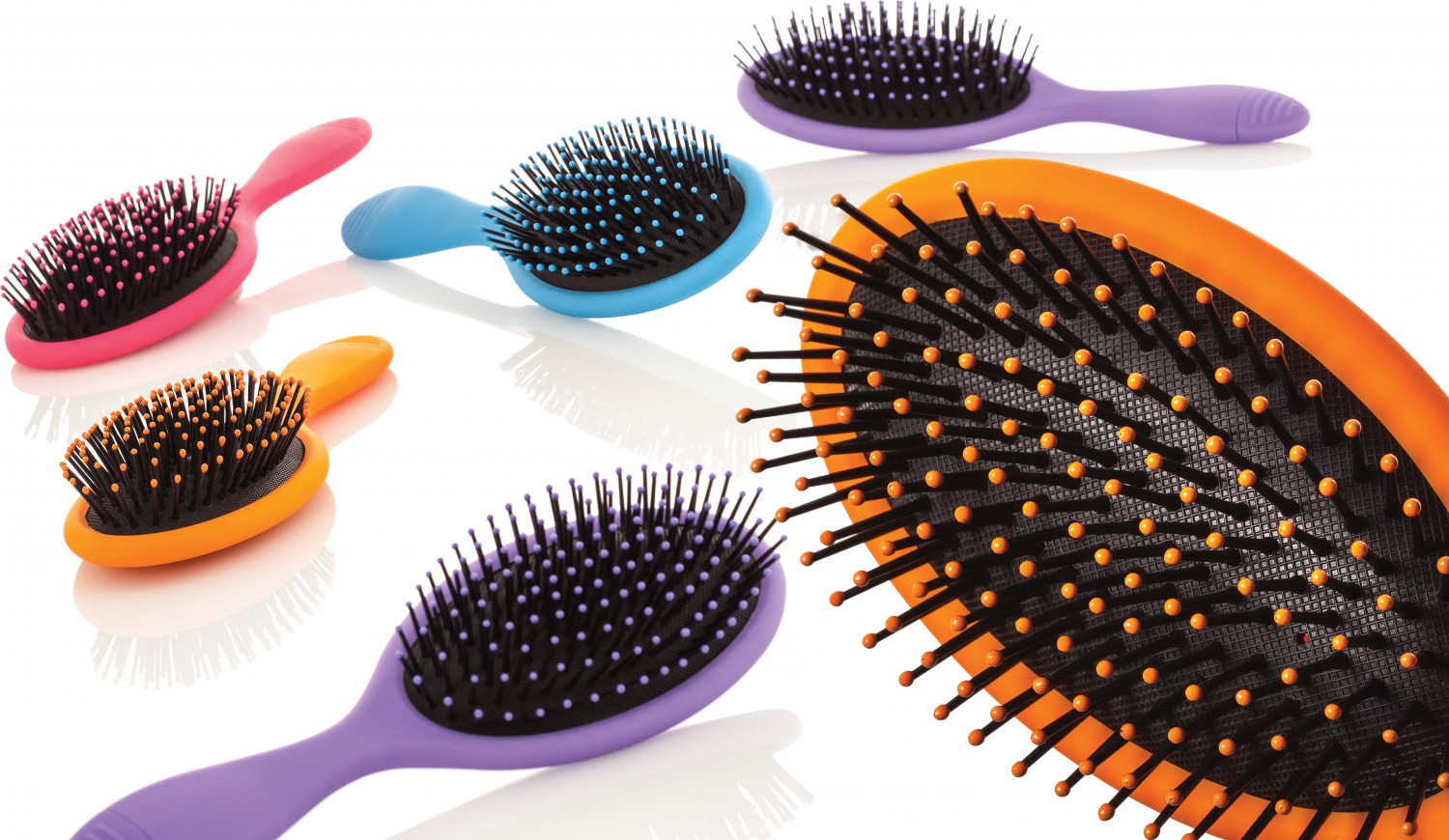  XanitaliaPro Rainbow brosse d&eacute;m&ecirc;lante pr&eacute;sentoir &agrave; 12 brosses en 4 couleurs diff&eacute;rentes 
