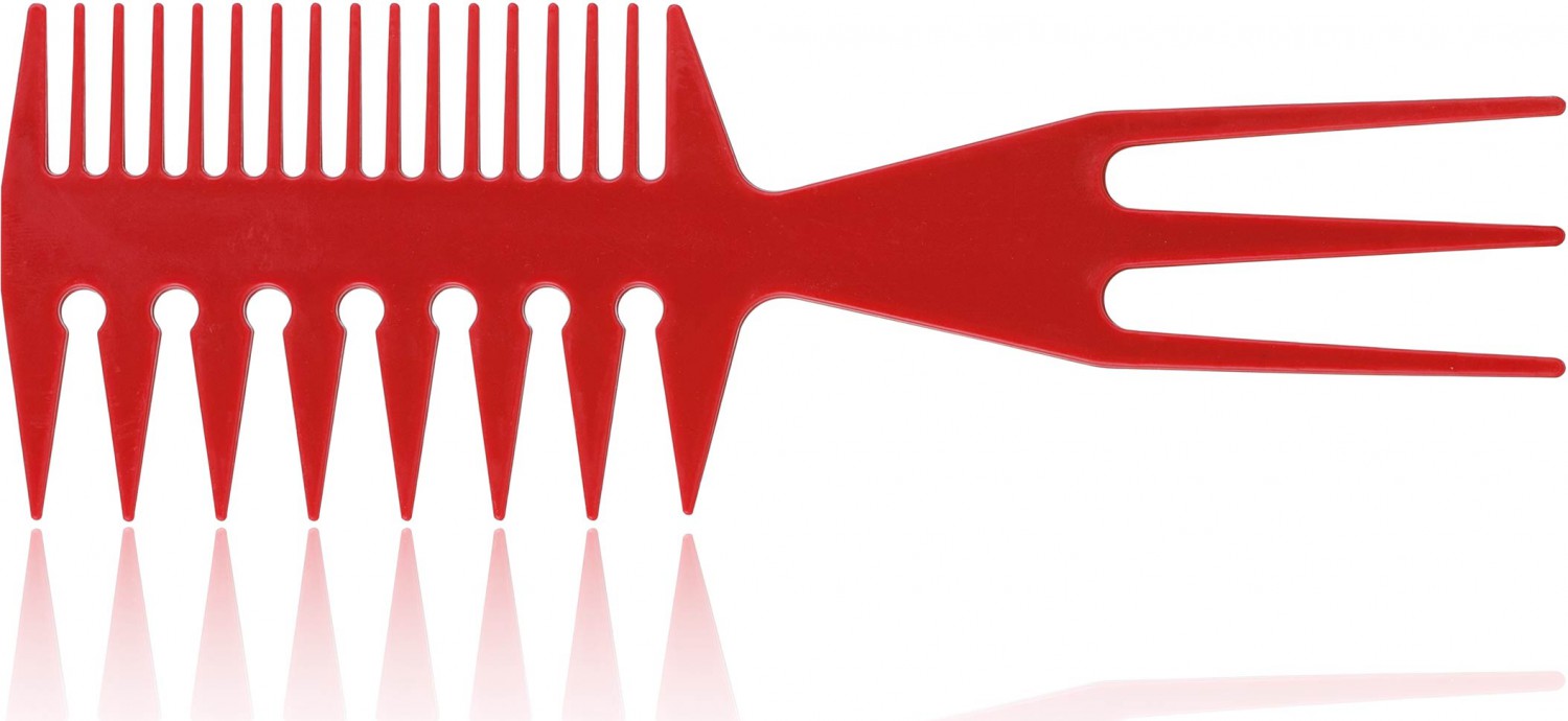  XanitaliaPro Set de Peignes &agrave; Barbe et Cheveux Rouge 