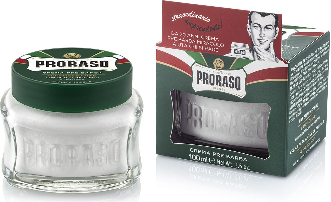  Proraso Cr&egrave;me pr&eacute;-rasage Verte 100 ml 