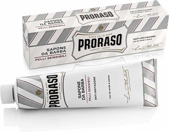  Proraso Creme &agrave; Raser en Tube Blanc 150 ml 