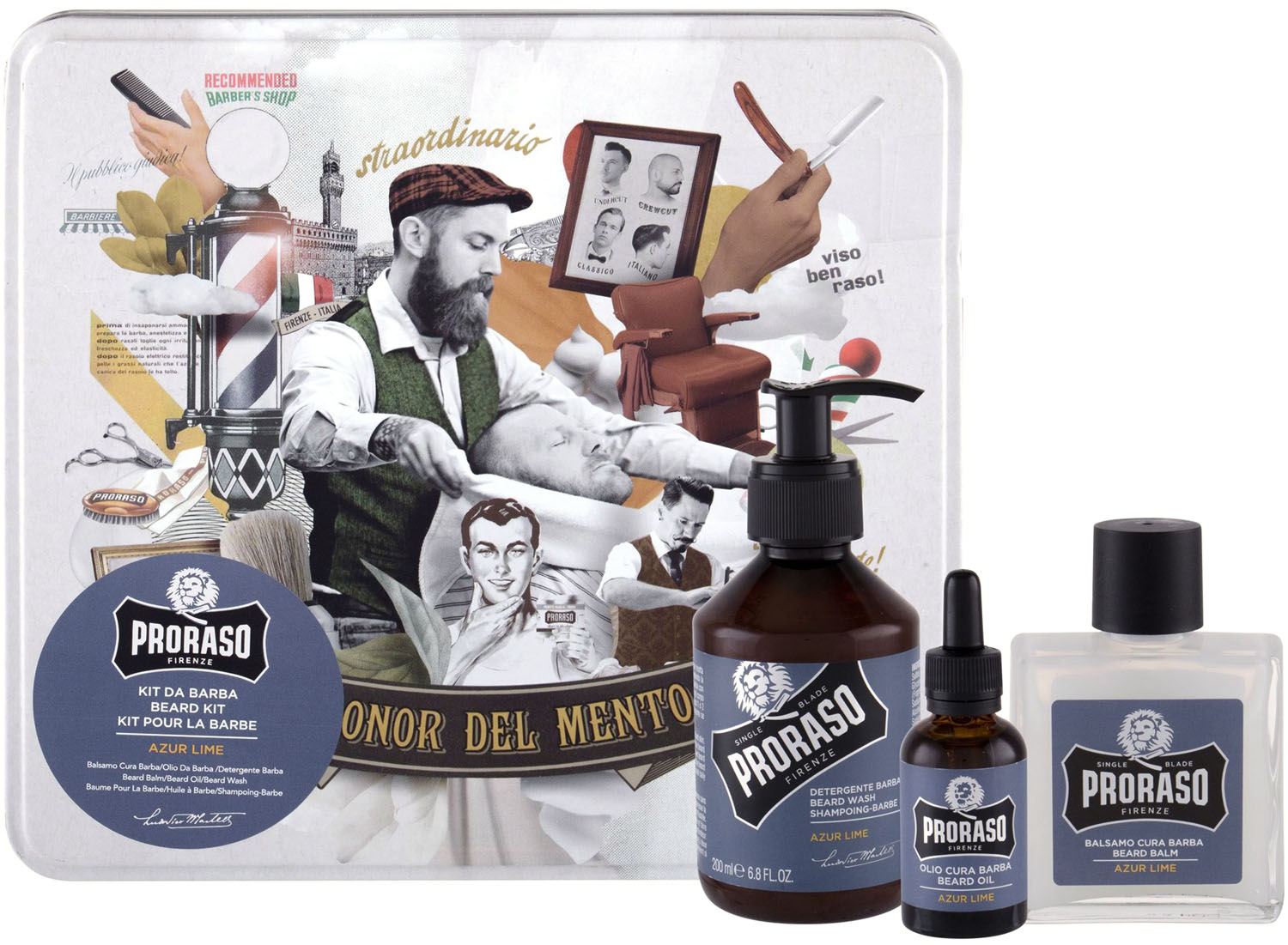  Proraso Kit Pour La Barbe Azur Lime 