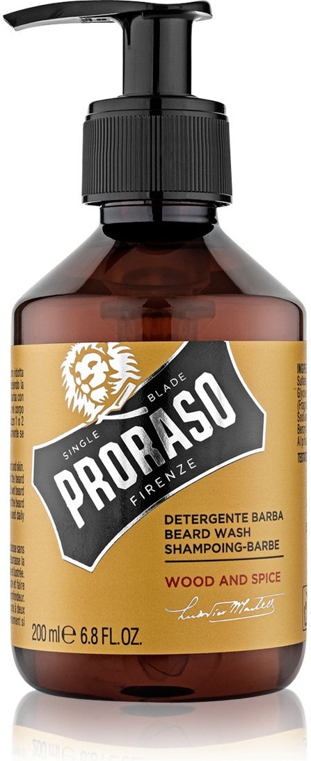  Proraso Shampooing à barbe Wood and Spice 200 ml 
