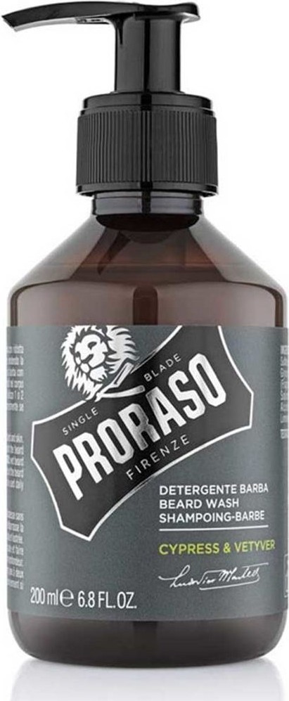  Proraso Shampooing &agrave; barbe Cypress & Vetyver 200 ml 