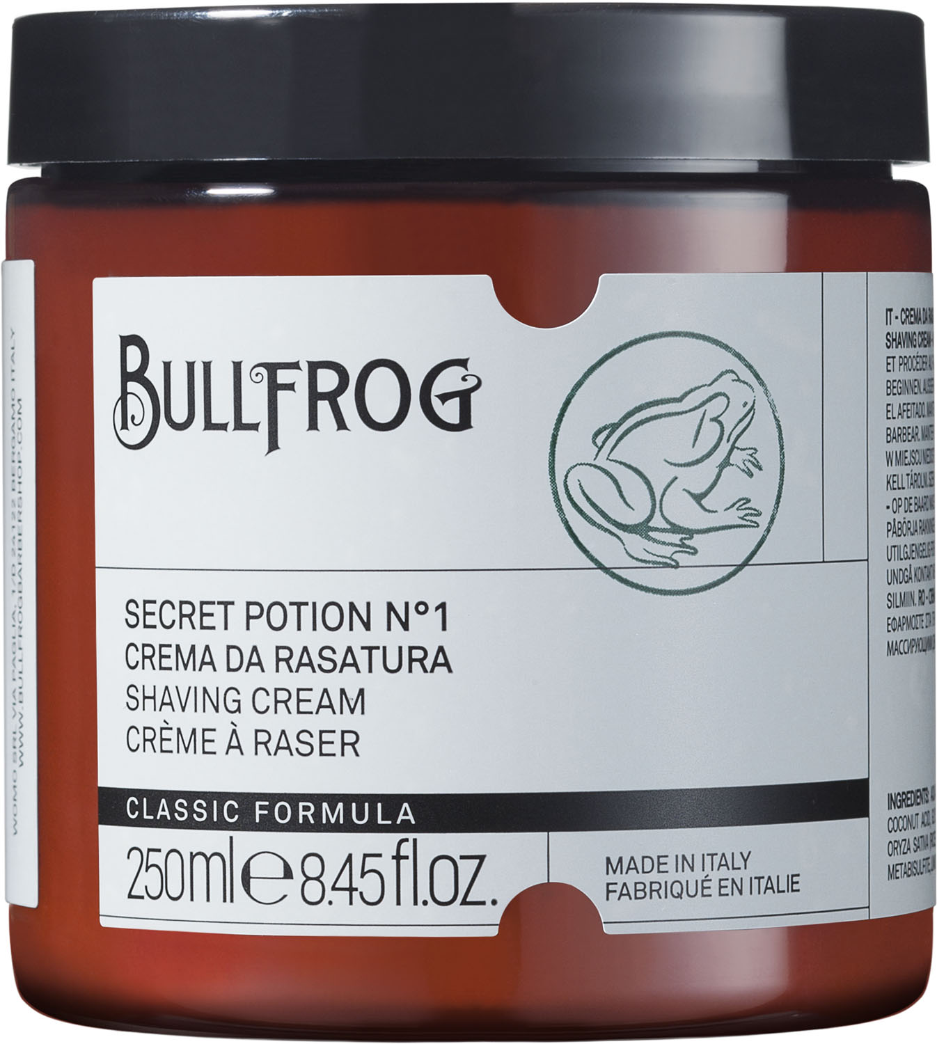  Bullfrog Shaving Cream Secret Potion N.1 "Classic“ 250 ml 