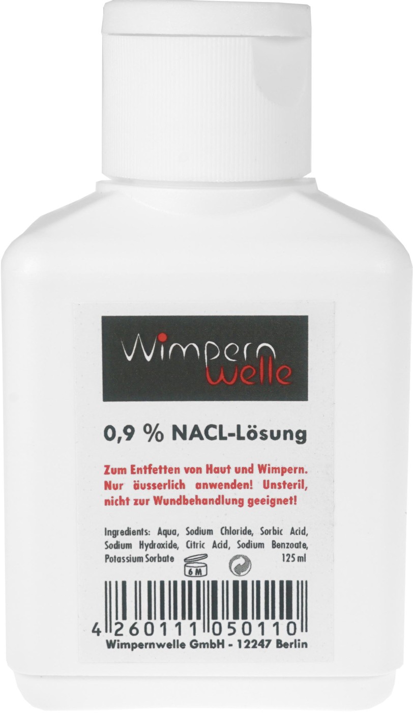  Wimpernwelle Solution physiologique saline 