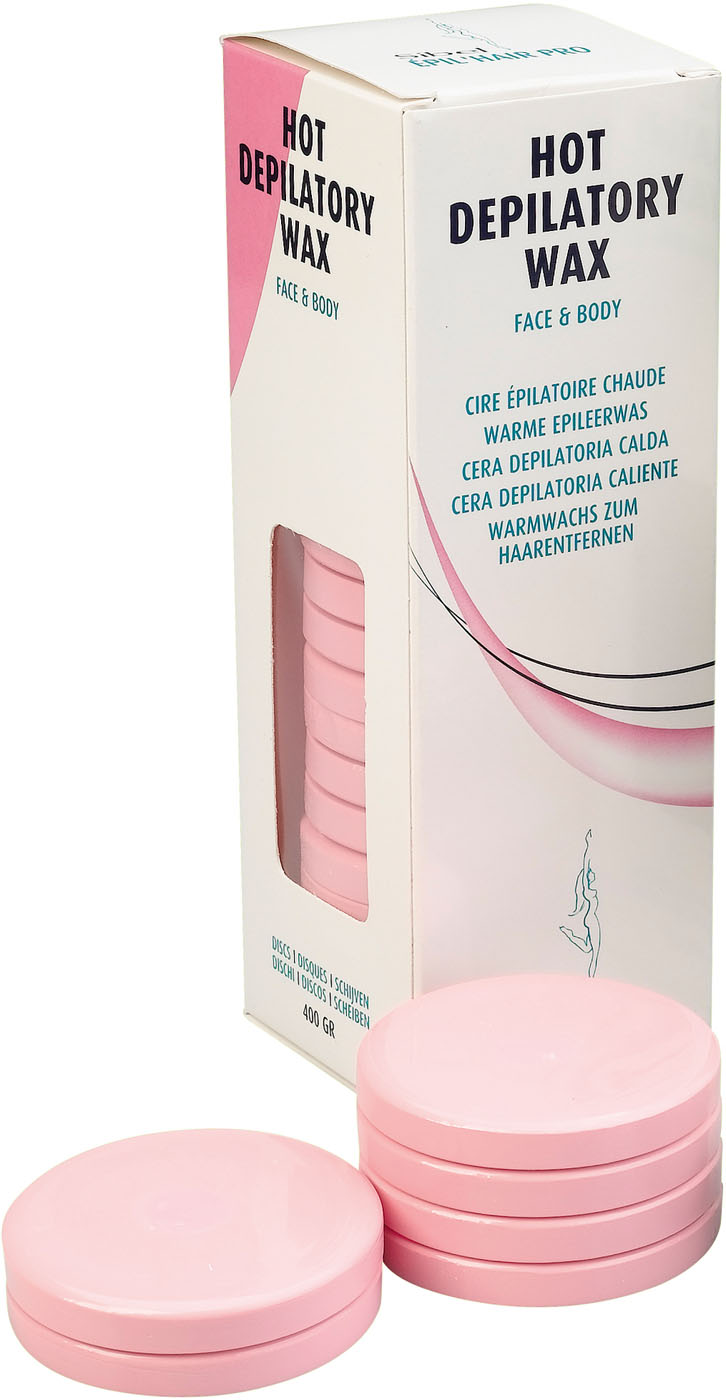  Sibel &Egrave;pil&rsquo;hair pro Disques de Cire Chaude r&eacute;utilisable Maxi PRO Rose 400 Gr 