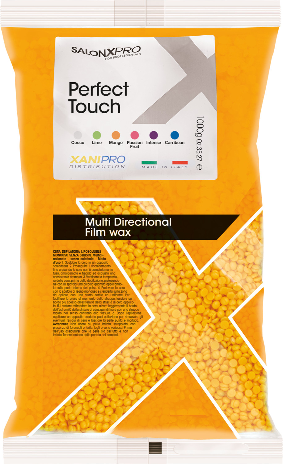  XanitaliaPro The multidirectional perfect touch film wax mango 1000 g 