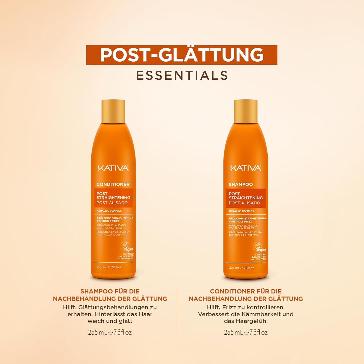  Kativa Post Straightening Keratin Set de 2 