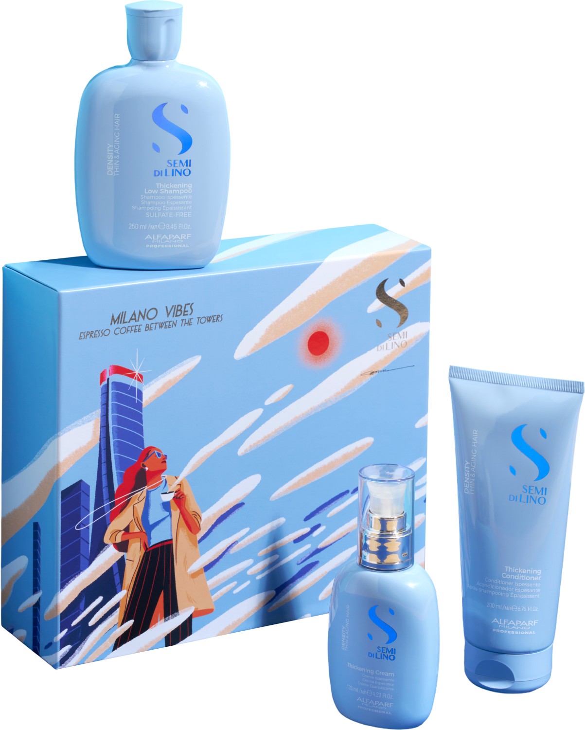  Alfaparf Milano Coffret Cadeau Semi di Lino Density Kit 