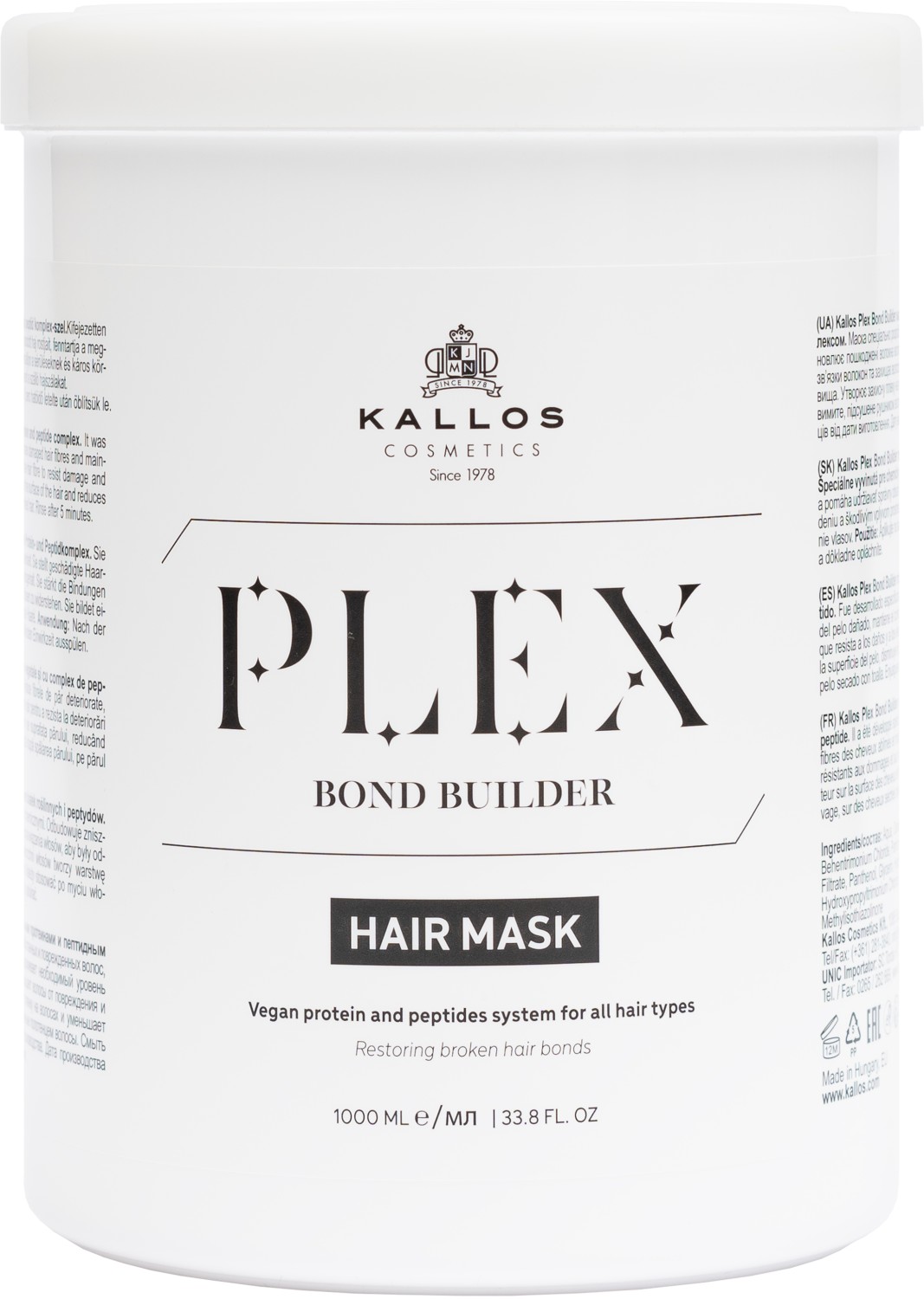  Kallos Plex Hair Mask 1000 ml 