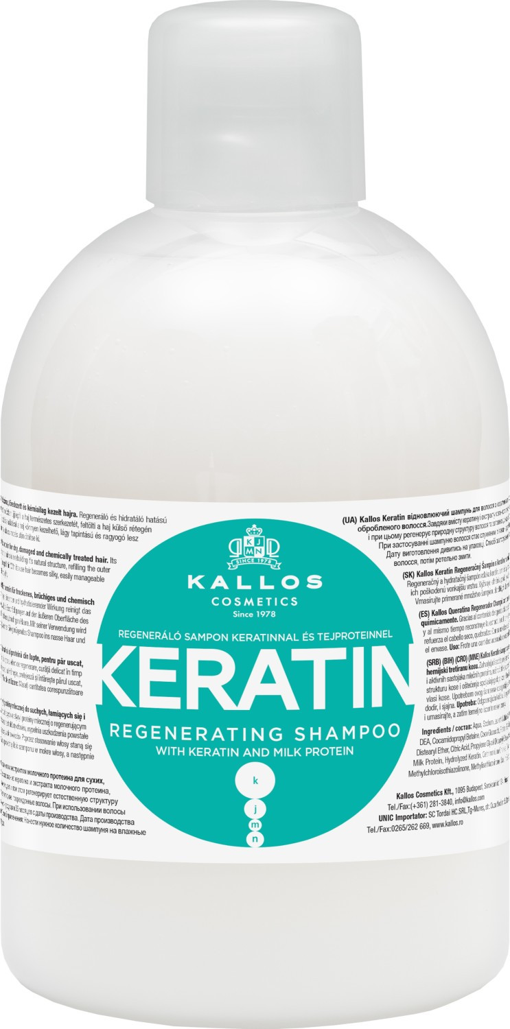  Kallos KJMN Keratin Regenerating Shampoo 1000 ml 
