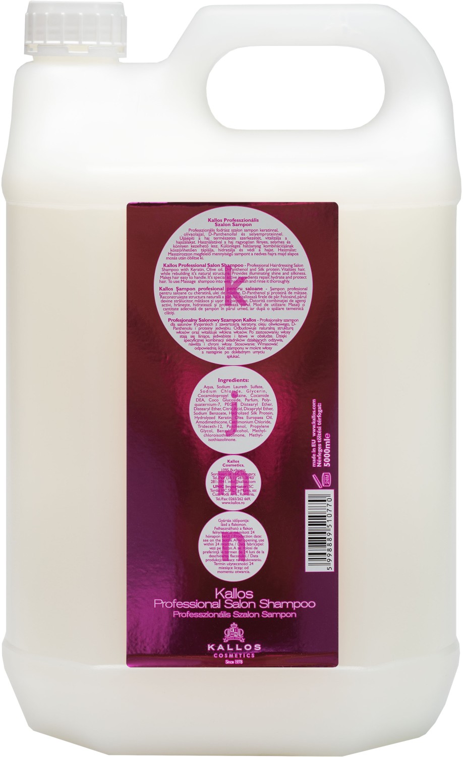  Kallos KJMN Professional Salon Shampoo 5000 ml 