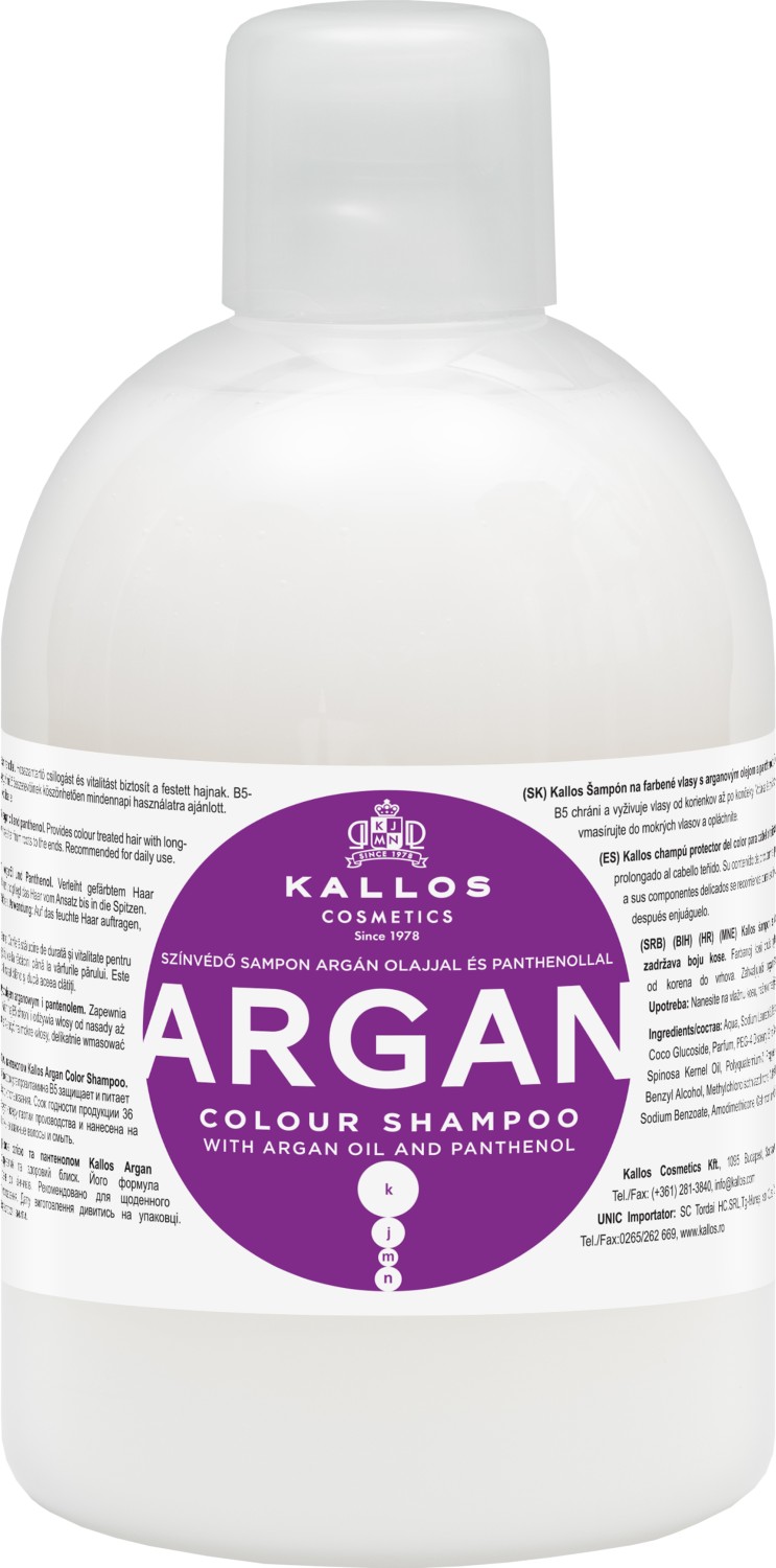  Kallos KJMN Argan Colour Shampoo 1000 ml 