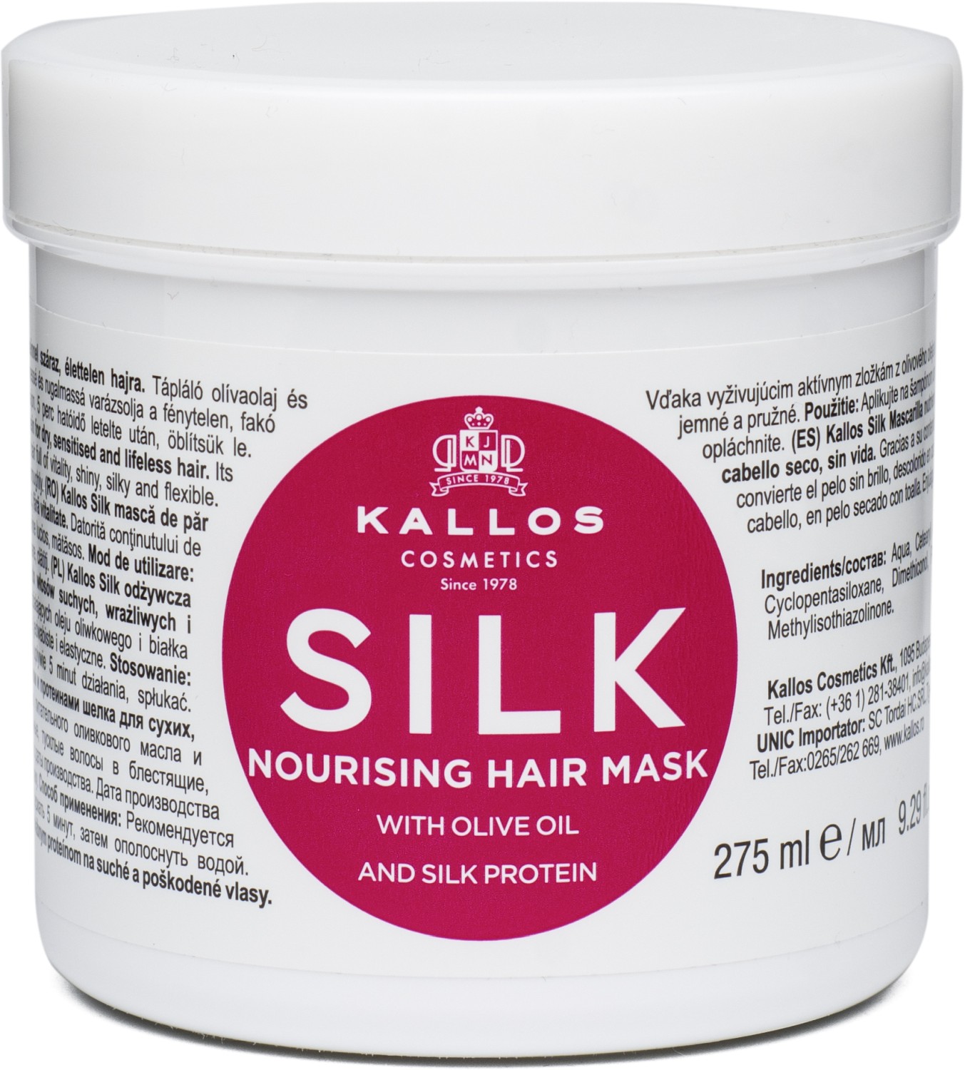  Kallos KJMN Silk Hair Mask 275 ml 